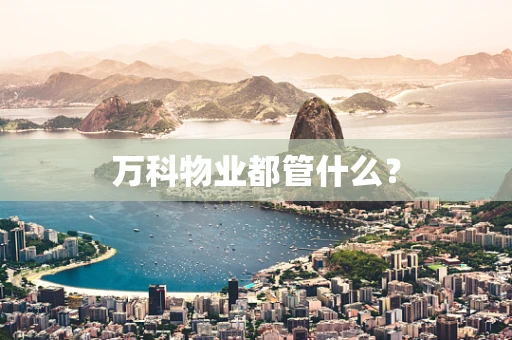 万科物业都管什么？