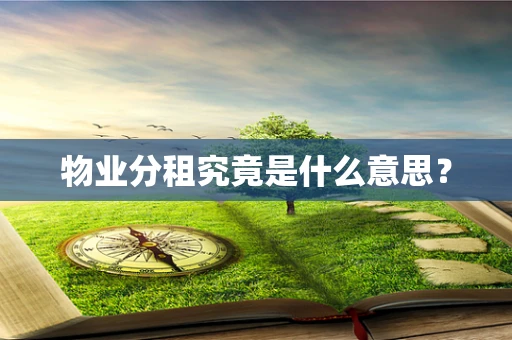 物业分租究竟是什么意思？