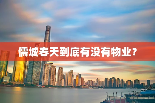 儒城春天到底有没有物业？