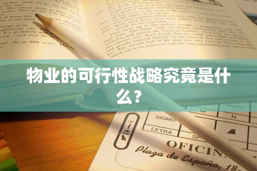物业的可行性战略究竟是什么？