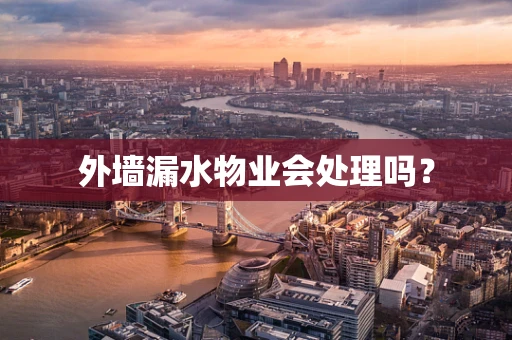 外墙漏水物业会处理吗？
