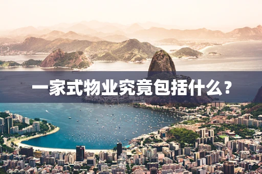 一家式物业究竟包括什么？
