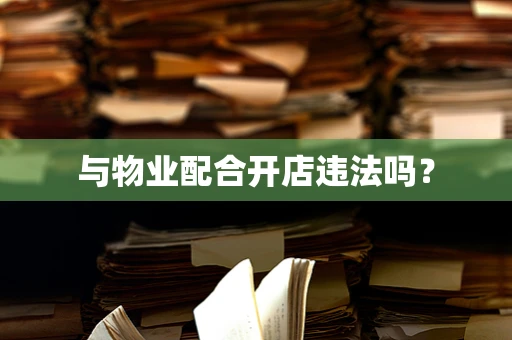 与物业配合开店违法吗？
