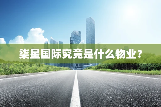 柒星国际究竟是什么物业？
