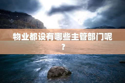 物业都设有哪些主管部门呢？
