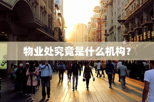 物业处究竟是什么机构？