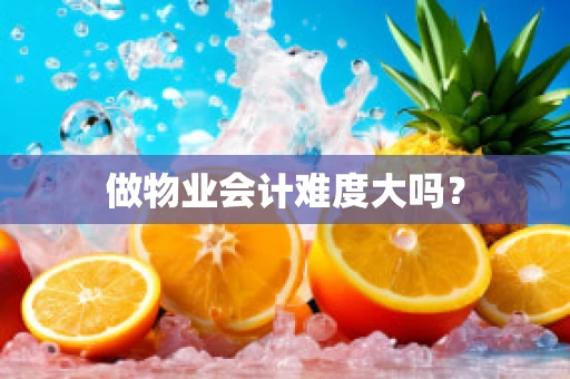 做物业会计难度大吗？