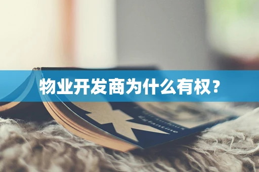 物业开发商为什么有权？