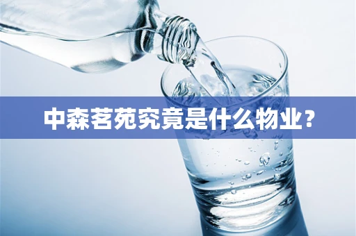 中森茗苑究竟是什么物业？