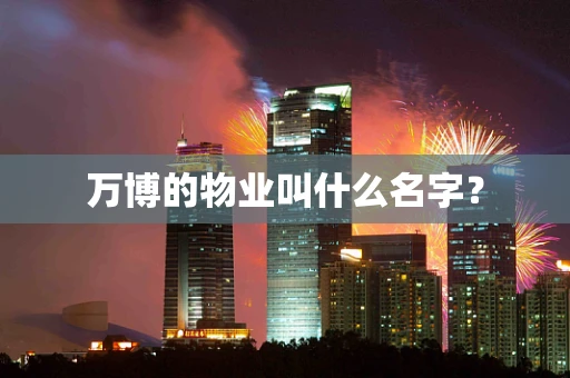 万博的物业叫什么名字？