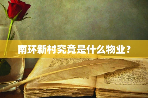南环新村究竟是什么物业？