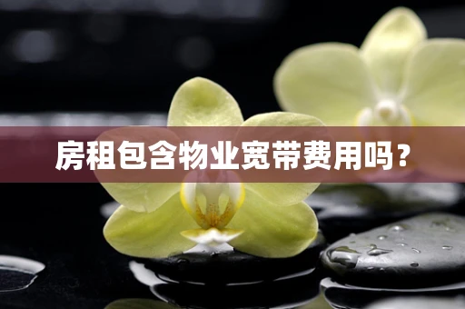 房租包含物业宽带费用吗？