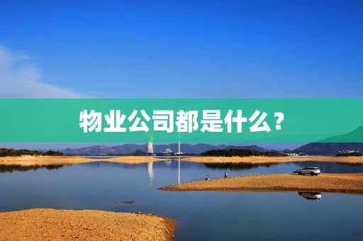 物业公司都是什么？