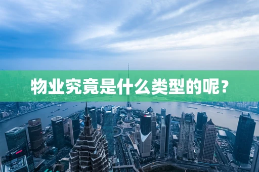 物业究竟是什么类型的呢？