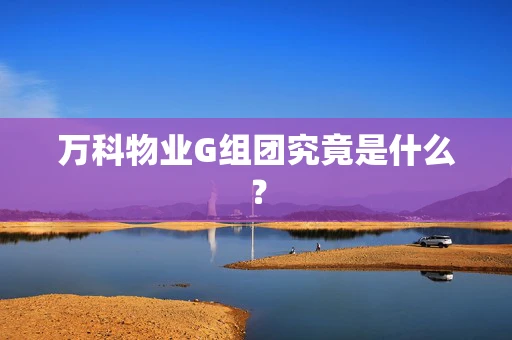 万科物业G组团究竟是什么？