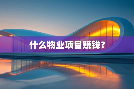 什么物业项目赚钱？
