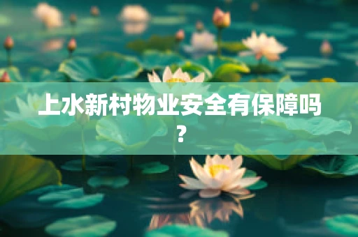 上水新村物业安全有保障吗？
