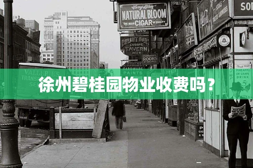 徐州碧桂园物业收费吗？