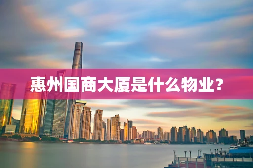 惠州国商大厦是什么物业？