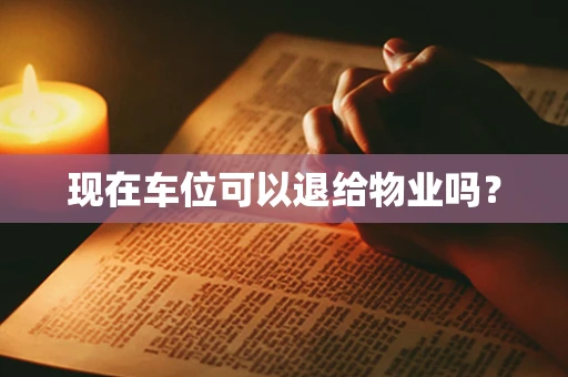 现在车位可以退给物业吗？