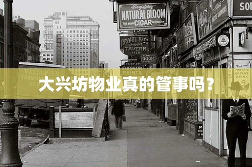 大兴坊物业真的管事吗？