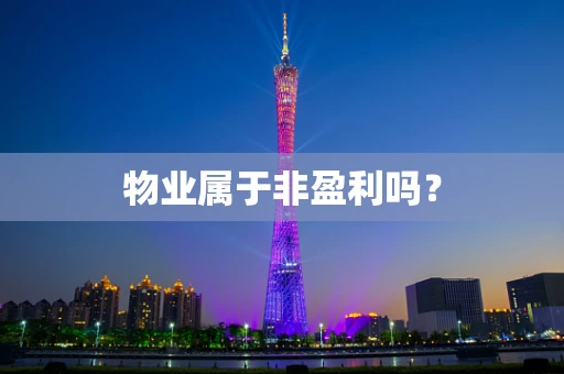 物业属于非盈利吗？