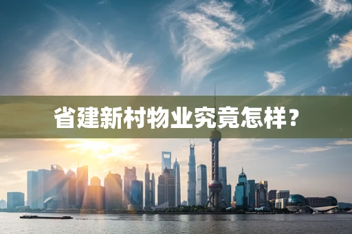省建新村物业究竟怎样？