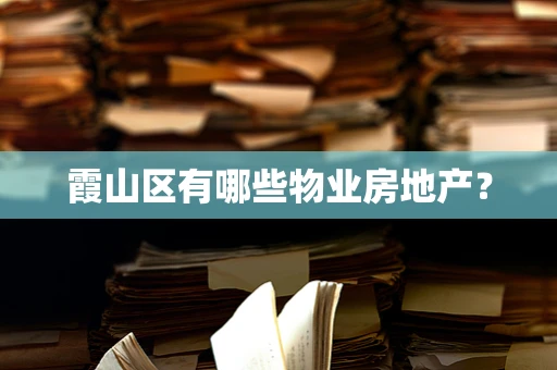 霞山区有哪些物业房地产？