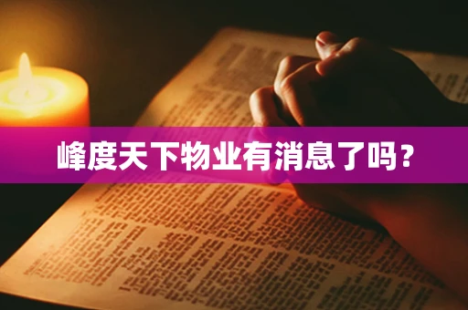 峰度天下物业有消息了吗？