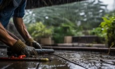 下雨天的物业人究竟在做什么？